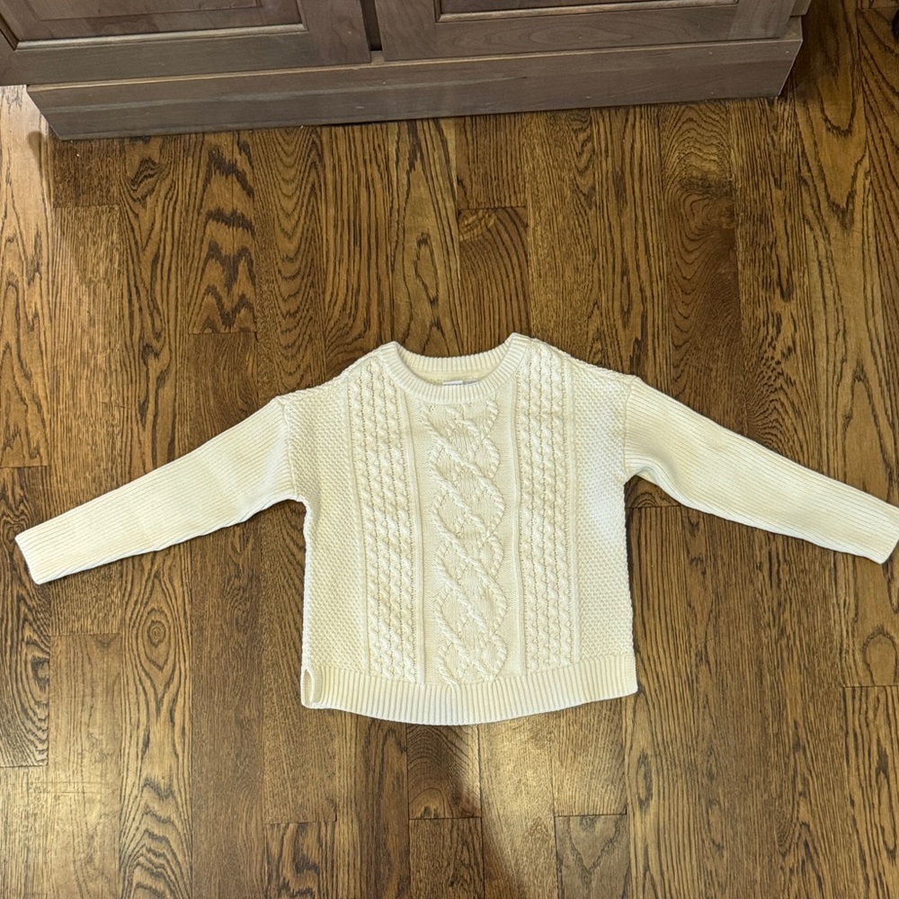 GAP Ivory cable Sweater size 6/7